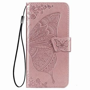 RanTuo Coque pour Wiko Y82 Etui, Fentes Cartes, avec Support, PU Cuir &agrave; Rabat Flip Housse &Eacute;tui pour Wiko Y82.(Or Rose) (RanTuo, neuf)