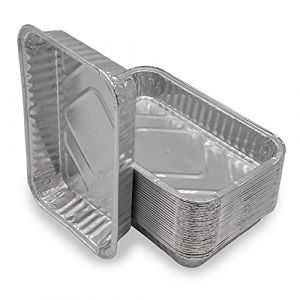 Mamatura - Bols en aluminium | 25 pièces | Convient pour Landmann Pantera | 21 x 14 cm, 680 ml | Bacs d'égouttement en aluminium, Bols à griller (Mamatura, neuf)