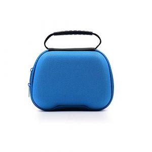 Sac de Voyage pour Manette de Jeu avec Pochette en Filet, étui de Protection pour Manette de Jeu pour PS5/PS4/S_Witch Pro, 18*15*8cm (Bleu) (Rainbow185, neuf)