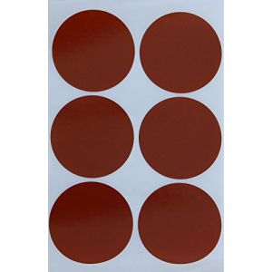 Royal Green Gommettes &Eacute;tiquettes Autocollantes Rondes Marron Environ 5cm (50mm) 90 Feuilles Paquet de 540 (RoyalGreenMarketEU, neuf)