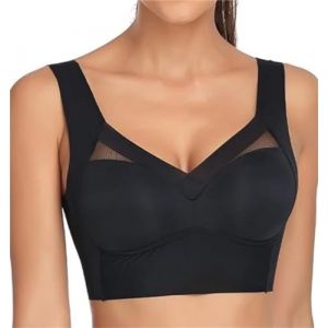 Generic Hatme Soutien-gorge correcteur de posture Wmbra Original Comfy Correction de posture Soutien-gorge dos Femme, Noir , XL (Secret Dream, neuf)