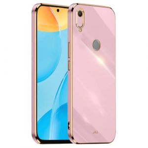 HONLEN Coque pour Huawei Y6 2019 / Y6 Pro 2019 / Honor 8A / Y6S 2019 (6.09" inches), &Eacute;tui en TPU Souple en Silicone, Design de Cadre de Galvanoplastie - Violet (HONLEN, neuf)