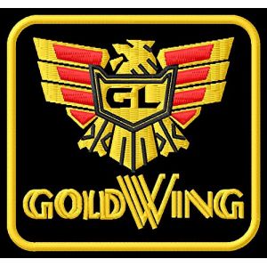 Masterpatch Écusson « Hon Gold Wing Goldwing GL » pour moto Honda Goldwing GL Bikers Aufnäher parche Bordado brodé patche écusson Toppa ricamata (Masterpatch, neuf)