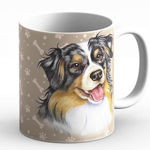 power gift BERGER AUSTRALIEN (A) - Tasse A Café Ou Pour Le The. Tasses Avec Motif De Chien et Chat. Votre Animal Prefrere – Parfait Pour Les Amouraux de Animaux. Mug En Céramique. (power gift, neuf)