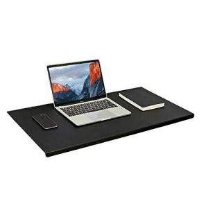 Sous-main extra large en cuir PU avec rebord - Tapis de bureau imperm&eacute;able avec protection des bords - Tapis de souris antid&eacute;rapant et durable pour ordinateur portable (Lesong EU, neuf)