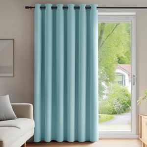 Deconovo Rideaux Occultants Isolant Thermique Anti Froid, 200x280 CM (Largeur x Hauteur), Rideaux pour Salon et Chambre, Design Moderne à Oeillets, Bleu Ciel, 1Pièces (Deconovo-Home, neuf)