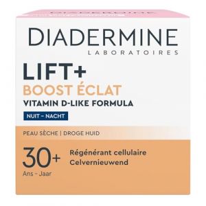 DIADERMINE - Cr&egrave;me Nuit Visage Peaux S&egrave;ches | R&eacute;tablit l'&Eacute;clat avec une texture onctueuse | Pour un soin nocturne apaisant | le flacon de 50mL | LOT DE 2 (ViveVers, neuf)