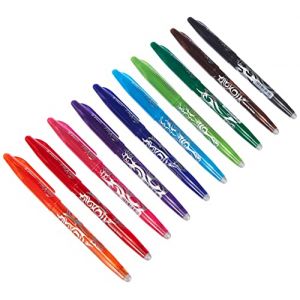 Pilot Frixion BL-FR7 Lot de 10 stylos rollers effaçables 0,7 mm Pointe 0,7 mm, 10 , modèle de capuchon (sans gomme, multicolore) (Conipa Online - tres bien, neuf)