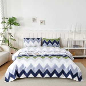 Parure De Lit 120x190/200 cm en Microfibre, Ensemble de Draps 3 Pièces Imprimée, Drap Housse Ajustable 120x200 cm cm, Drap Plat 1 Personne 180x250 cm et 1 Taie d'oreiller 50x80, Bonia (Trame Italiane, neuf)