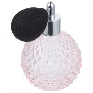 iplusmile Flacon De Parfum En Verre 100 Ml Rechargeable, Design Vintage, L&eacute;ger Et Compact Pour Voyage, Usage Quotidien, Vaporisateur Portable Poire, Couleur Rose (Cosy & U, neuf)