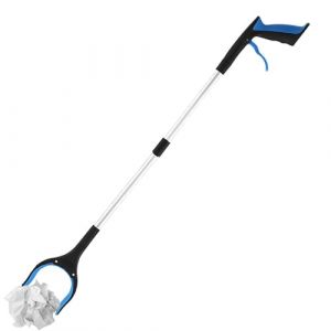 Outils De Ramassage, Pince De Pr&eacute;hension, Pince Ramasse Objet, 33 Pouces Pince Ramasse Dechets, Heavy Duty Grabber Reacher, Gabber des Poubelles Pliables, Bleu (Huayeex, neuf)