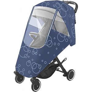 Habillage Pluie Poussette Bébé Housse de Pluie Poussette Universelle Protège Pluie Vent Poussière Cape de Pluie pour Landau Imperméable Capot de Protection Pluie Durable avec Bonne Circulation l'air (AmoureuxUK, neuf)