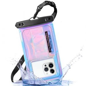 ANLEDDA Coque Flottante étanche Pochette Étanche Smartphone, IPX8 Sac étanche avec Cordon Housse Étanche Smartphone pour iPhone 15/14/13/12/11 Pro Max XS XR,Galaxy S22/S21 Jusqu'à 6.9 Pouces (HuaFeiWangLuo, neuf)