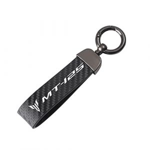 SXHM Porte-cl&eacute;s De Moto Porte-cl&eacute;s Moto en Fibre De Carbone pour Yamaha MT-125 MT125 2014-2020 2019 2018 2017 2016 2015 Accessoires De Moto (Couleur : Noir, Size : 2) (KongFuAccessories, neuf)
