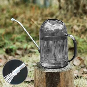 Reagia 2L Arrosoir en Plastique avec Long Bec en Acier Inoxydable Un Arrosage Facile - Marquages de Mesure Clairs - Long Bec Verseur Arrosoir pour Plantes D'int&eacute;rieur et Fleurs - Gris (Reagia, neuf)