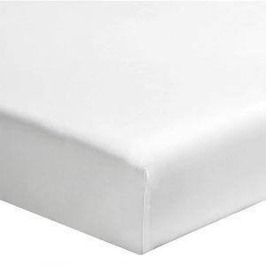 Drap housse b&eacute;b&eacute; blanc 100% coton biologique bonnet 15 cm 70x140 (LEMATELAS, neuf)