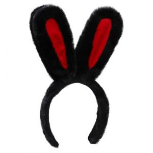 Bandeau oreilles de lapin pour adulte, couvre-chef oreilles de lapin pelucheuses, costume d'oreilles de lapin mignonnes pour, Pâques, anniversaire (juncho, neuf)
