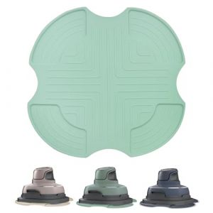 Dessous de Plat en Silicone pour Ninja CRISPi Friteuse à Air FN101EUSG, Sous-verres en Silicone Accessoires pour Air Fryer Ninja FN101EU (Vert Clair) (HATELLY, neuf)