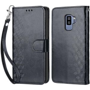 KENHONER Coque pour Samsung Galaxy S9 Plus, Housse Etui Portefeuille Cuir Multifonction, Fermeture Magn&eacute;tique &agrave; Clapet Anti-Choc Compatible avec Coque Samsung S9 Plus Book - Noir (KENHONER, neuf)