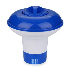 ZOCIPRO Distributeur de Chlore Flottant pour Piscine, Distributeur de Chlore Comprimés de Chlore ou Granules, Flotteur Chimique Piscine, Diffuseur de Chlore pour Nettoyage des Piscines ou Hot Tubs Spa (HTB668, neuf)