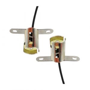 CGEAMDY 2 Pièces Support De Douille D'ampoule LED Pour Auto, Connecteur De Douille D'ampoule LED Pour Feu Arrière De Voiture, Support LED Adaptateur Douille D'ampoule Câblage Harnais Sockets(BA15S) (CGE Auto, neuf)