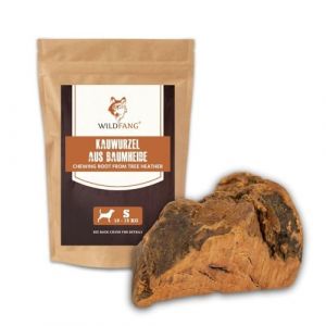Wildfang® 1 Racine à mâcher pour Chien (Taille S) - Bois Naturel à mâcher en bruyère d'arbre - Jouet à mâcher Durable et sans éclats - Soins dentaires et Emploi - Alternative au Bois de café (Wildfang Petshop, neuf)