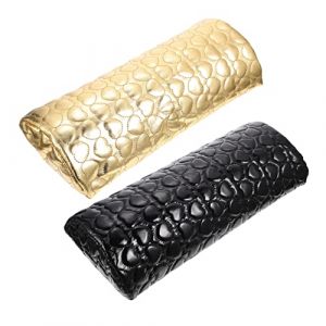 MUCKLILY 2Pièces Oreillers à Main Cœur pour Nail Art de Support de Poignet Confortable Accessoire Professionnel Féminin pour Pédicure (Senike, neuf)