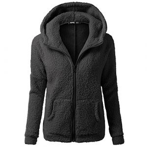 Vetement Femme Hiver Veste Polaire &agrave; Capuche Zipp&eacute; &agrave; Manche Longue Pull Avce Poche Manteau Chic Et Elegant Chaud Sweat Pas Cher Hoodie Y2K, Polaire Veste Femme, Sweat &agrave; Capuche Chaud Laine Zipp&eacute; Tops (⭐⭐⭐⭐⭐5.0 Zhiyao, neuf)