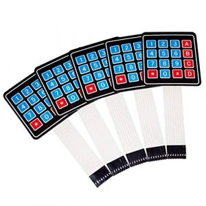Hailege 5pcs 4x4 matrice matrice membrane clavier clavier 16 touches AVR 12V Robort pi&egrave;ces Raspberry Pi (Hailege, neuf)