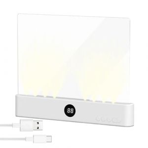 G&eacute;n&eacute;rique Lampe De Livre Plate - Lampe De Lecture &Agrave; Led Transparente Rechargeable Avec Minuterie Et 3 Couleurs - Portable Lampes Extra Plate Protection Des Yeux Pour La Lecture Au Lit, Voiture (ziancy, neuf)