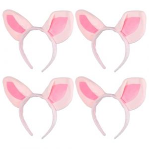 G&eacute;n&eacute;rique Serrage-T&ecirc;te Oreilles de Cochon en Peluche, Lot de 4, Accessoires D&eacute;guisement pour F&ecirc;te Costum&eacute;e, Yoga et Carnaval Gar&ccedil;on et Filles (CLACKUI, neuf)