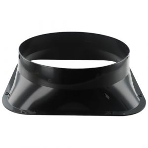 Oniissy Connecteur de conduit avec bride – 100, 110, 120, 150, 160, 200, 250, 300 mm, conduit rond en PVC, tuyau de ventilation, plaque murale, connecteur de réduction de tuyau de conduit (300 mm) (BestHomeland-eu, neuf)