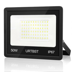 URTBST Projecteur LED Extérieur 50W,5000LM Projecteur LED IP67 Etanche Spot LED Extérieur,7000K Blanc Froid Projecteur Exterieur LED,Projecteur Extérieur Pour Cour,Jardin,Garage,Terrasse (Yizhenyun, neuf)