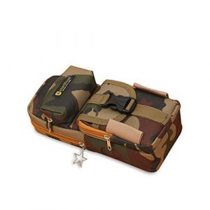 PORRASSO Grande Trousse à Crayons Étui à Crayons Portable étanche Créatif Rangement Sac Pencil Case Camouflage Plusieurs Poches pour Étudiants Garçon école - Ville Camouflage (PORRASSO, neuf)
