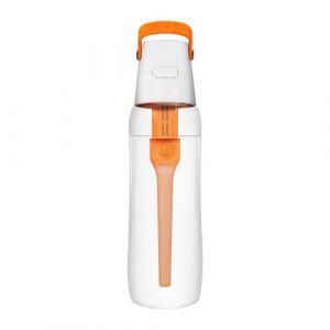 Dafi Gourde Filtrante SOLID, 1 Filtre à Charbon Actif, Orange 0,7 L - Sans BPA Bouteille d'eau, Filtre le Chlore et autres contaminants - Gourde Sport, Gourde Paille, Bouteille d'eau de Sport (Dafi EU, neuf)