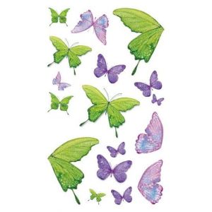 Tatouage vert cristal visage paillettes strass tatouage temporaire musique festival f&ecirc;te yeux brillants bijoux corps tatouages (EG130) (SIXIANduoxiao, neuf)