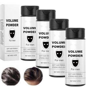 Poudre Texture,Poudre Coiffante Homme,Poudre Coiffante,Effet Mat Et Volume Maximisé Poudre Texturisante,Poudre Pour Cheveux Effet Matte Poudre Coiffante Pour Une Stabilité (40g, 4pc) (Waleik, neuf)