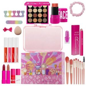 Trousse De Maquillage Complète Avec Les Accessoires Inclus - 26 Pièces Pinceaux, Fard à Paupières, Gloss à Lèvres et Autres Cosmétiques - Ensemble De Maquillage Résistant Aux Taches Pour (atrained, neuf)