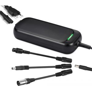 Xietongpo 29.4V 2A Chargeur pour Batterie Lithium 24V Rapide Trottinette &Eacute;lectrique et V&eacute;lo &Eacute;lectrique avec 3 Connecteurs DC5521 DC5525 3Pin-XLR (Xietongpo-fr, neuf)