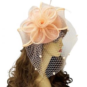 alloneslife Pinces à cheveux, pinces à cheveux pour femmes, bibi de fête des années 20 pour fête, mariage, chapeau à fleurs pour femmes, chapeau vintage années 20 (couleur des dents de sang) (JINGYIKEJIGS, neuf)
