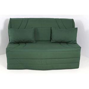 H&eacute;v&eacute;a S&eacute;lection Housse BZ 160x200 matelass&eacute;e UNI Vert Sapin (H&eacute;v&eacute;a S&eacute;lection, neuf)