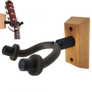 Support Guitare Mural,Support Mural Ukulele,Porte Guitare Mural,Support Mural pour Guitare,Support Mural en Forme de U Pour Guitare Acoustique,Support Mural Guitare Pour Guitare de Toutes Tailles (Qinuurod, neuf)