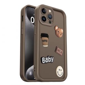 PanXCase Coque pour Xiaomi Redmi 12 4G - &Eacute;tui 3D Ourson Sourire Motif D&eacute;sign Cute Silicone, Protection Cam&eacute;ra Filles Femmes Antichoc Housse (Brown) (PanXuan, neuf)
