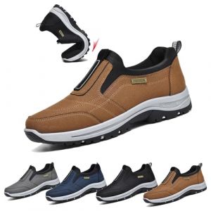 Chaussures Orthop&eacute;Diques Homme,Sneakers sans Lacets,Chaussures De Randonn&eacute;E Confortables,Chaussures Ortho Confort Homme,R&eacute;Sistant &agrave; l'usure Antid&eacute;Rapant(Brown,39 EU/245mm) (COITROZR-FR, neuf)