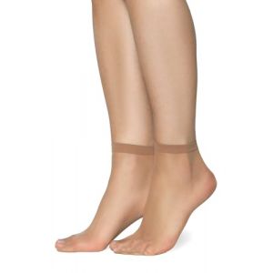 Annes Styling Chaussettes Transparentes Mates Ultra Fines pour Femmes et Filles - Basses D&eacute;contract&eacute;es &Eacute;l&eacute;gantes Confortables - 15 Deniers - Id&eacute;ales pour Sandales (GXT SPORT LTD, neuf)
