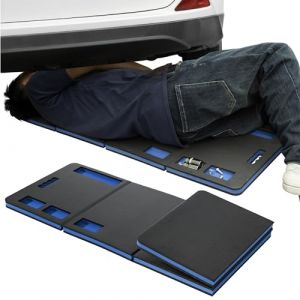 Navaris Tapis Antidérapant pour Mecanicien - Tapis de Sol Pliable en Mousse EVA pour Bricolage Outils et Dépannage - Tapis Moto Garage Mecanique Auto pour Protection Sol Genoux (SX-Commerce, neuf)