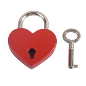 NOPKESV 1 cadenas d'amour Cadeau de la Saint-Valentin Cœur Mini d'amour en Forme de Liebesschloss Herz mit Clé et Gravure Persönliche Schloss mit Gravur für Intime Cadeau de St Valentin (WANGSHENGYA, neuf)
