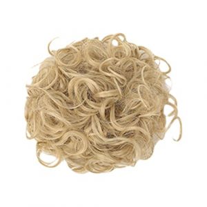Cheveux naturels boucl&eacute;s en fibre synth&eacute;tique Draw String Bun Postiche Parfait pour les matins occup&eacute;s et les dates Accessoires de coiffure rapides Extension de cheveux pour femmes (huiouer, neuf)