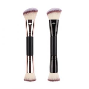Pinceau de maquillage pour le visage – Pinceau à fond de teint double face pour estomper et lisser | Pinceau crème polyvalent en poils doux pour adultes, idéal pour contourner, mettre en évidence (fegayut, neuf)
