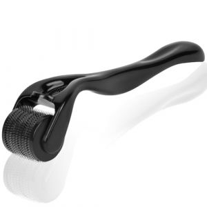 LOPHE Rouleau à billes de 1 mm, Derma Roller, Dermaroller Visage, Roller Micro Aiguille pour Anti-rides Anti-âge Retrait de Cicatrice Acne Vergetures pour Visage Corps Yeux(Noir) (Botoo, neuf)